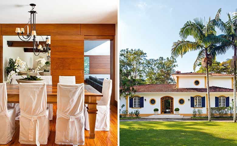 A arquiteta carioca Sophia Galvão assina projeto bem equilibrado que mixa o estilo colonial e também flerta com o mood contemporâneo para a fazenda em Itapaiva, Rio de Janeiro